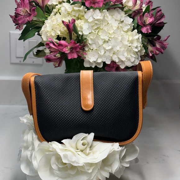 Yves Saint Laurent Black and Tan Crossbody Bag - Picture 2 of 16